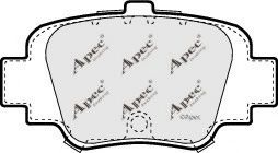 Комплект тормозных колодок, дисковый тормоз PAD871 APEC braking
