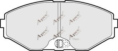 Комплект тормозных колодок, дисковый тормоз PAD896 APEC braking