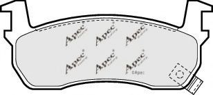 Комплект тормозных колодок, дисковый тормоз PAD509 APEC braking