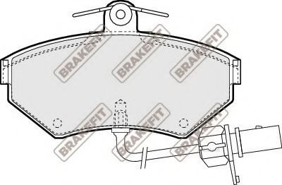 Комплект тормозных колодок, дисковый тормоз PD3144 APEC braking
