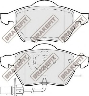 Комплект тормозных колодок, дисковый тормоз PD3015 APEC braking