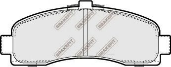 Комплект тормозных колодок, дисковый тормоз PD3022 APEC braking