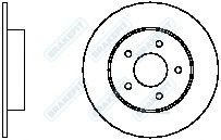 Тормозной диск DK6137 APEC braking
