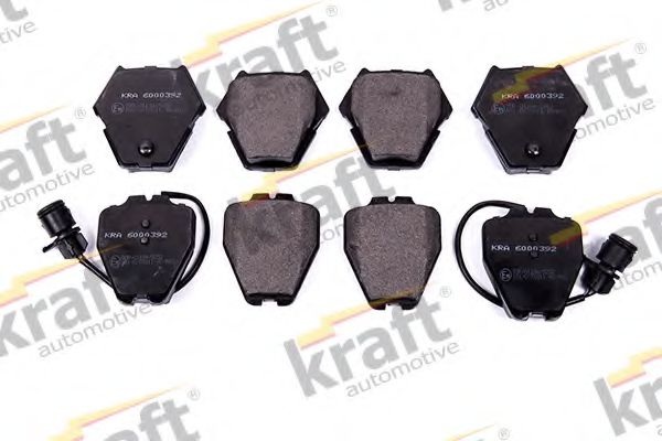 Комплект тормозных колодок, дисковый тормоз 6000392 KRAFT AUTOMOTIVE