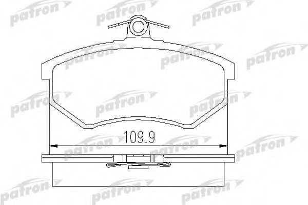 Комплект тормозных колодок, дисковый тормоз PBP775 PATRON