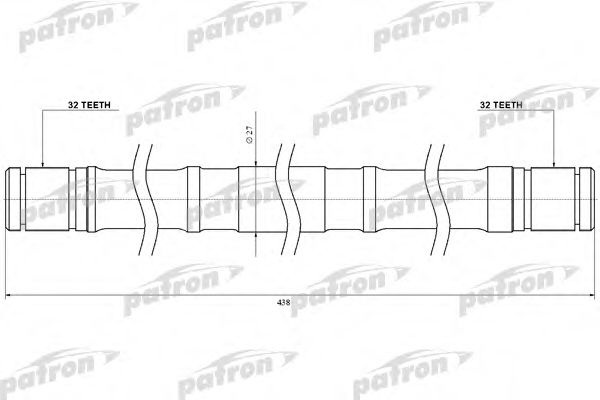 Приводной вал SR20RH PATRON