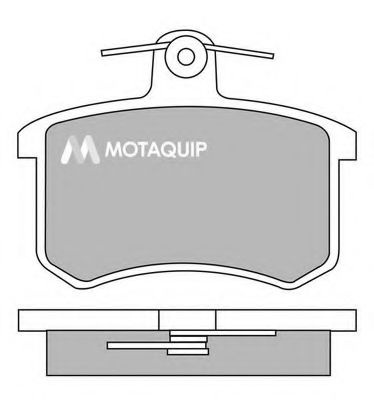 Комплект тормозных колодок, дисковый тормоз LVXL394 MOTAQUIP