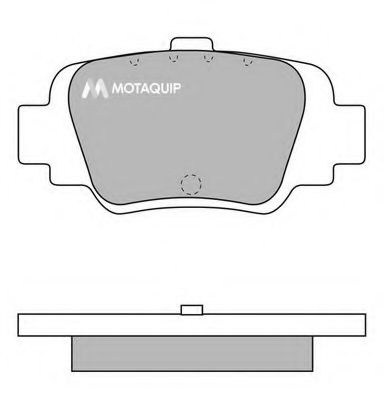 Комплект тормозных колодок, дисковый тормоз LVXL663 MOTAQUIP