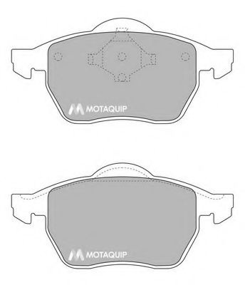 Комплект тормозных колодок, дисковый тормоз LVXL873 MOTAQUIP