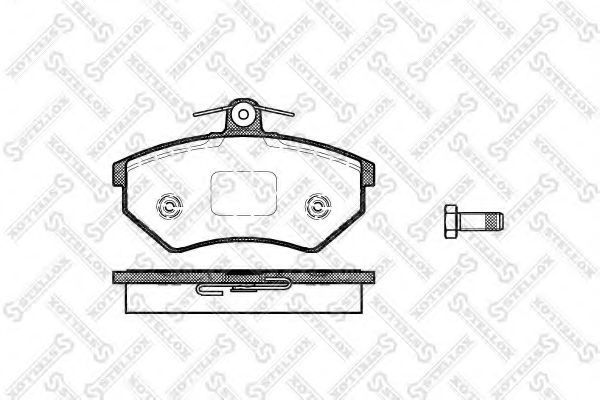 Комплект тормозных колодок, дисковый тормоз 412 000-SX STELLOX