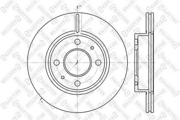 Тормозной диск 6020-2232V-SX STELLOX
