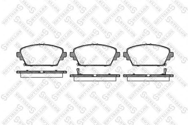 Комплект тормозных колодок, дисковый тормоз 705 002B-SX STELLOX