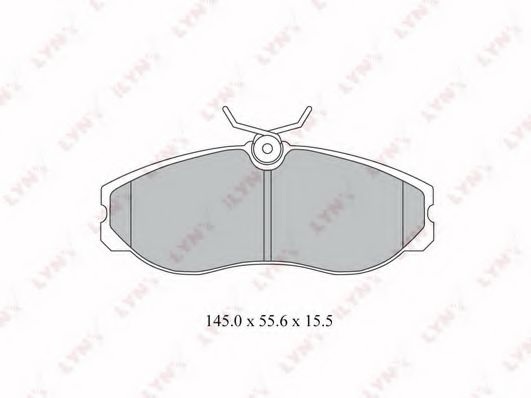 Комплект тормозных колодок, дисковый тормоз BD-3028 LYNXauto