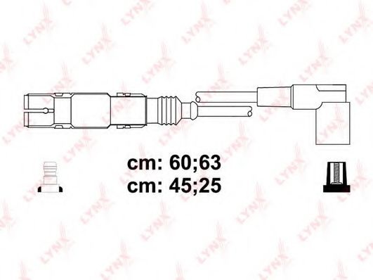 Комплект проводов зажигания SPC8036 LYNXauto