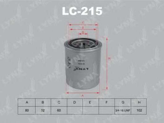 Масляный фильтр LC-215 LYNXauto