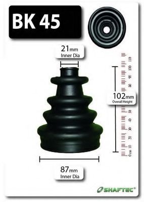 Комплект пылника, приводной вал BK45 SHAFTEC