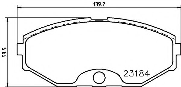 Комплект тормозных колодок, дисковый тормоз 8DB 355 011-631 HELLA PAGID