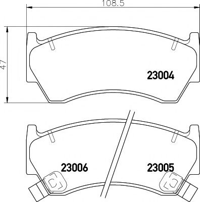 Комплект тормозных колодок, дисковый тормоз 8DB 355 016-661 HELLA PAGID