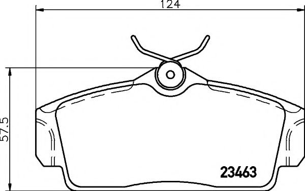 Комплект тормозных колодок, дисковый тормоз 8DB 355 018-441 HELLA PAGID