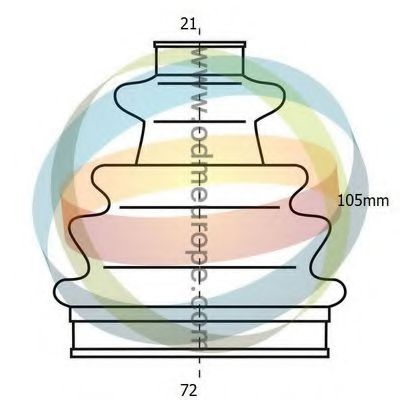 Комплект пылника, приводной вал 21-993079 ODM-MULTIPARTS