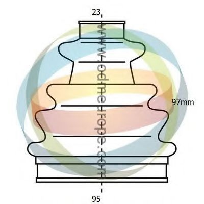 Комплект пылника, приводной вал 21-990110 ODM-MULTIPARTS