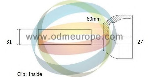 Шарнирный комплект, приводной вал 12-060146 ODM-MULTIPARTS