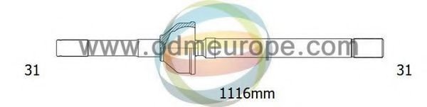 Приводной вал 18-061680 ODM-MULTIPARTS