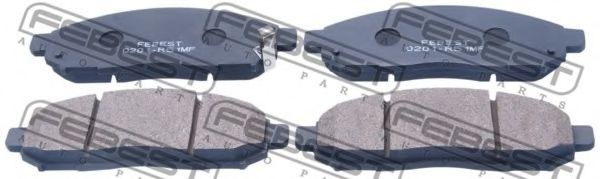 Комплект тормозных колодок, дисковый тормоз 0201-R51MF FEBEST