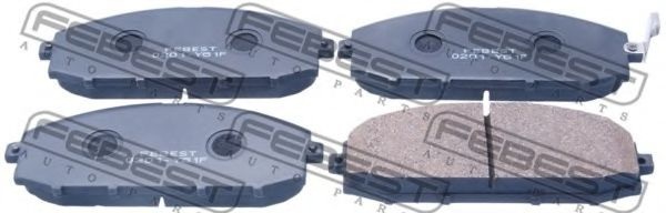 Комплект тормозных колодок, дисковый тормоз 0201-Y61F FEBEST