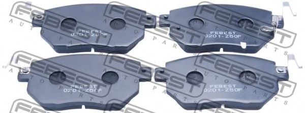 Комплект тормозных колодок, дисковый тормоз 0201-Z50F FEBEST