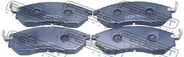 Комплект тормозных колодок, дисковый тормоз 0201-Z51F FEBEST