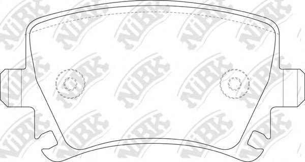 Комплект тормозных колодок, дисковый тормоз PN0349 NiBK