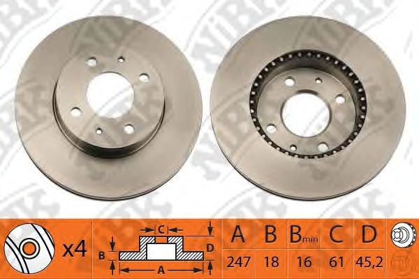 Тормозной диск RN1100 NiBK