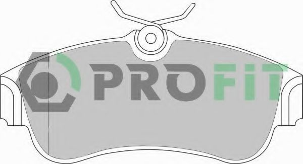 Комплект тормозных колодок, дисковый тормоз 5000-0604 PROFIT