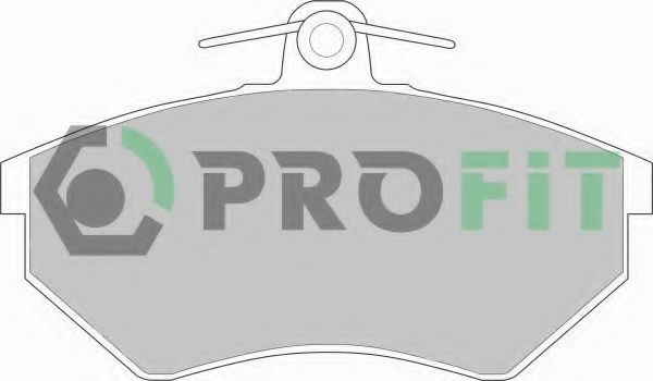 Комплект тормозных колодок, дисковый тормоз 5000-0775 PROFIT