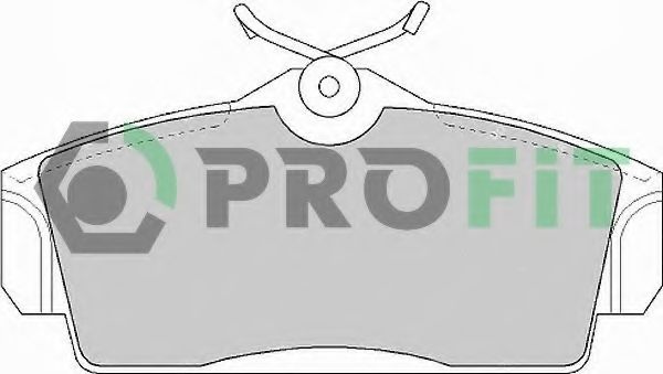 Комплект тормозных колодок, дисковый тормоз 5000-1096 PROFIT