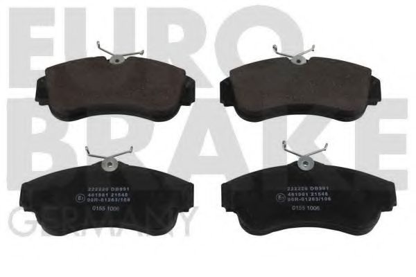 Комплект тормозных колодок, дисковый тормоз 5502222220 EUROBRAKE