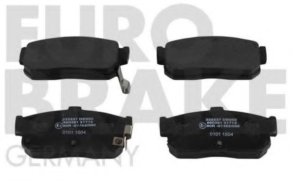 Комплект тормозных колодок, дисковый тормоз 5502222237 EUROBRAKE
