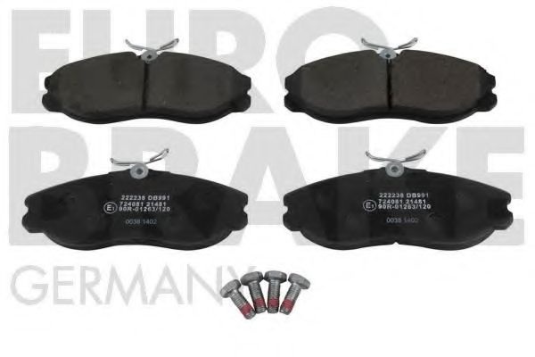 Комплект тормозных колодок, дисковый тормоз 5502222238 EUROBRAKE