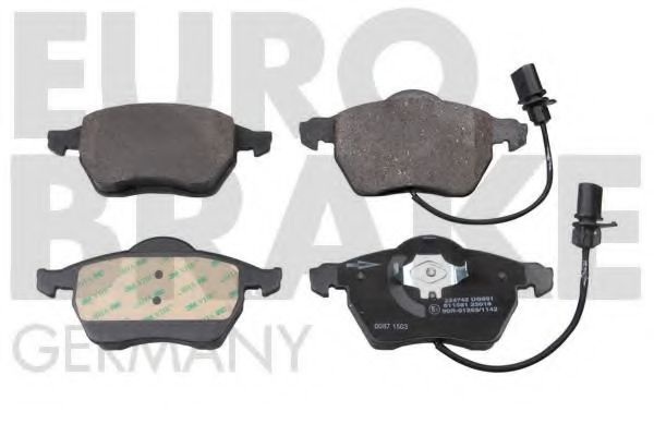 Комплект тормозных колодок, дисковый тормоз 5502224742 EUROBRAKE