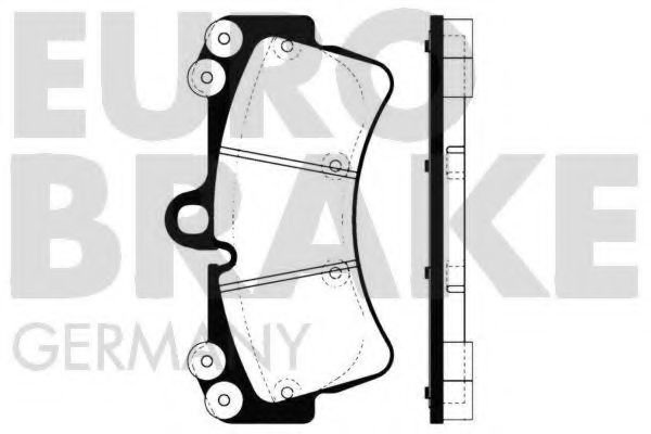 Комплект тормозных колодок, дисковый тормоз 5502224772 EUROBRAKE