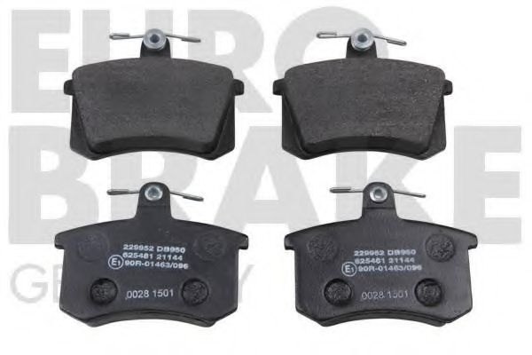 Комплект тормозных колодок, дисковый тормоз 5502229952 EUROBRAKE