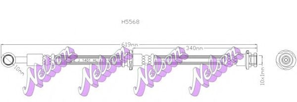 Тормозной шланг H5568 BROVEX-NELSON