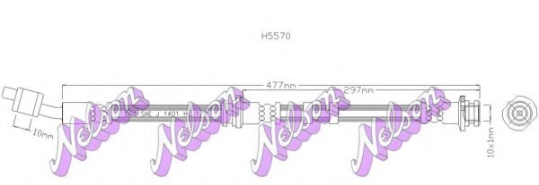 Тормозной шланг H5570 BROVEX-NELSON