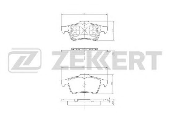 Комплект тормозных колодок, дисковый тормоз BS-1474 ZEKKERT