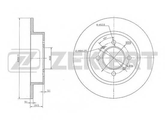 Тормозной диск BS-5171 ZEKKERT