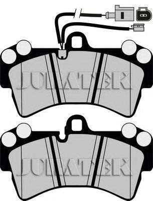 Комплект тормозных колодок, дисковый тормоз JCP1626 JURATEK
