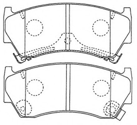 Комплект тормозных колодок, дисковый тормоз FP0668 FIT