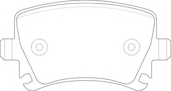 Комплект тормозных колодок, дисковый тормоз FP1108 FIT