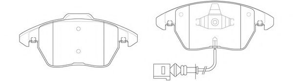 Комплект тормозных колодок, дисковый тормоз FP1375E FIT
